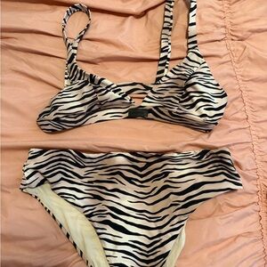 Zebra Print Bikini Set